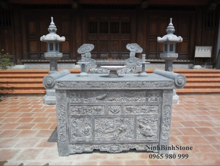 Bàn lễ đá đẹp NB-BLD003