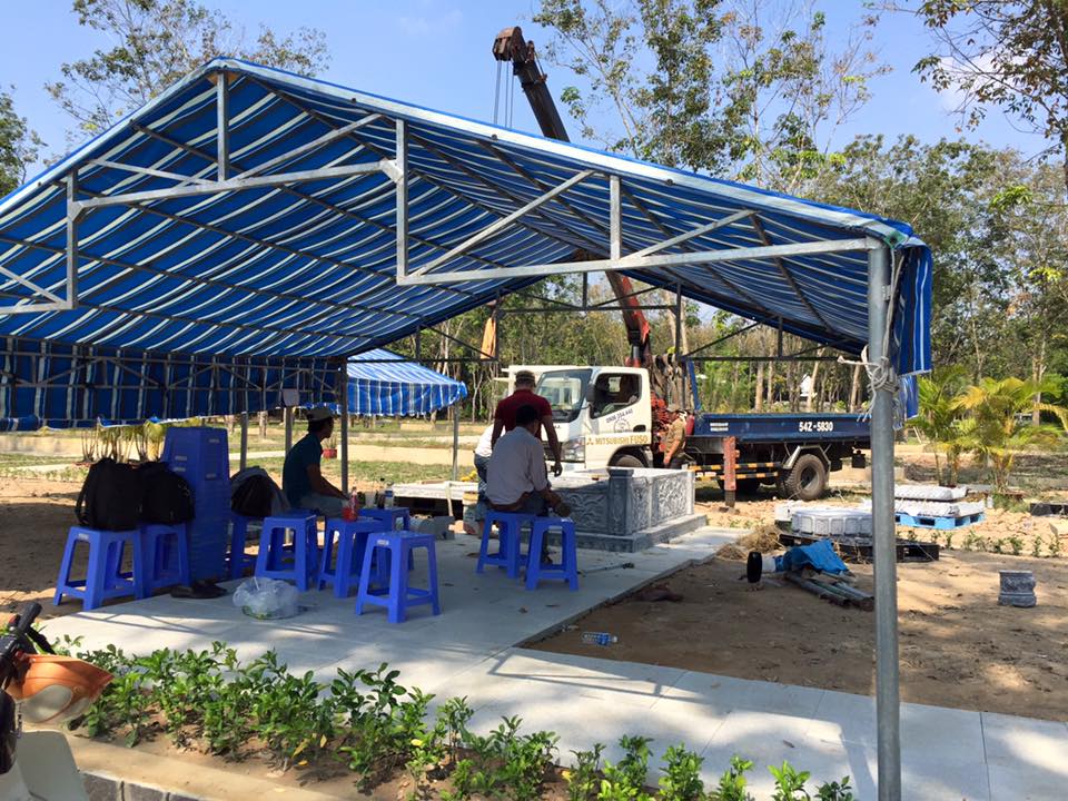 thi cong khu lang mo da tai hoa an vien binh duong 2