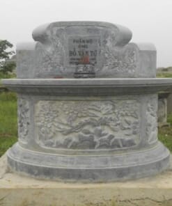 Mộ tròn khắc hoa mai NBS-MĐT201