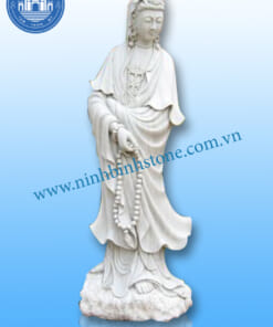 Tượng quan âm bằng đá đẹp NBS-TQA206