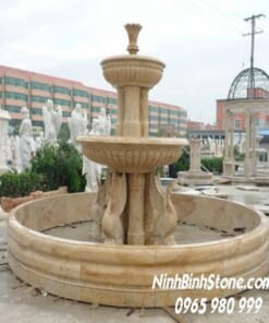 Đài phun nước đá vàng nguyên khối NBS-DPN207
