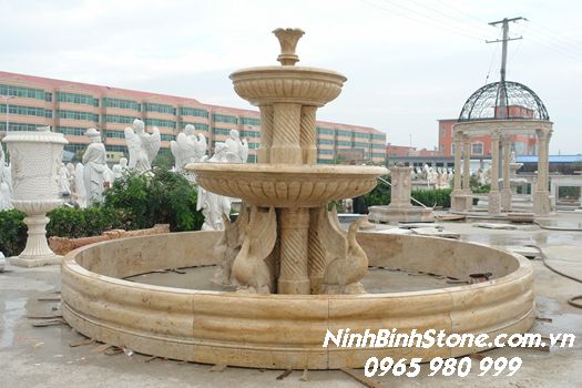 Đài phun nước đá vàng nguyên khối NBS-DPN207 4 Đài phun nước đá vàng nguyên khối NBPN-07