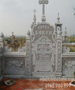 Lăng mộ đá công giáo đẹp NBS-LMD211