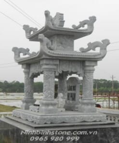 Mẫu mộ đá hình tháp mái cong NBS-MT203