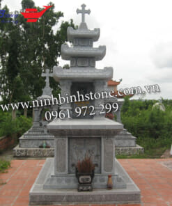 Mộ đá công giáo ba mái NBS-MCG210