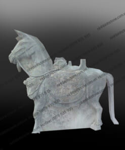 Tượng Ngựa đá đẹp - Tượng ngựa đá nguyên khối NBS-ND204