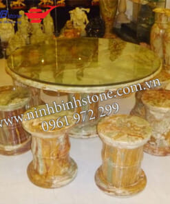 Bàn ghế đá đẹp NBS-BGD 210