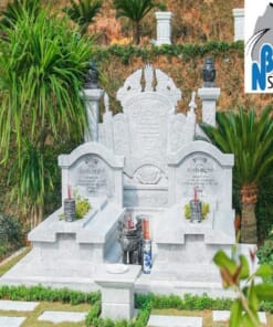 Mẫu lăng mộ đá đôi NBS-LMD240