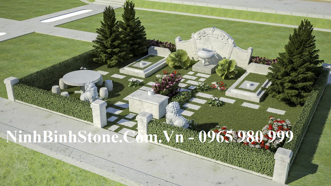 Thiết kế lăng mộ đá hoa cương đẹp của Ninh Bình Stone