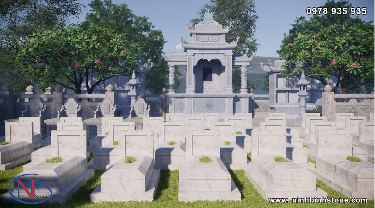 Thiết kế lăng mộ đá đẹp tại Hà Nội của Ninh Bình Stone
