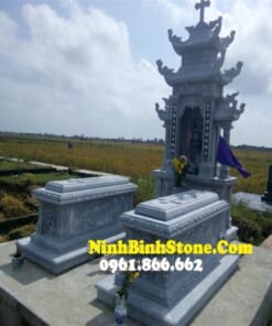 Lăng mộ đẹp đá khối NBS-LMD255