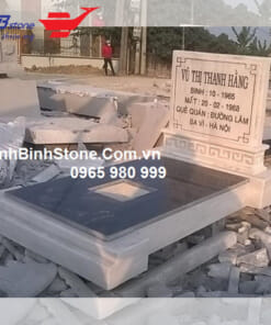 Mộ đá đơn giản đẹp NBS-MĐKM220