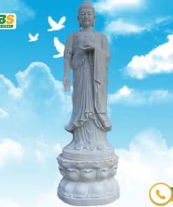 Tượng phật a di đà NBS-TPD01 - Tượng phật đứng trên đài sen