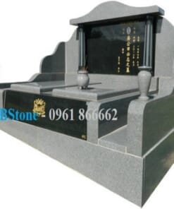 Mộ đôi đẹp bằng đá hoa cương NBS-MĐHC201