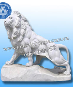 Tượng sư tử đá đẹp - Sư tử bằng đá tự nhiên NBS-STĐ 204