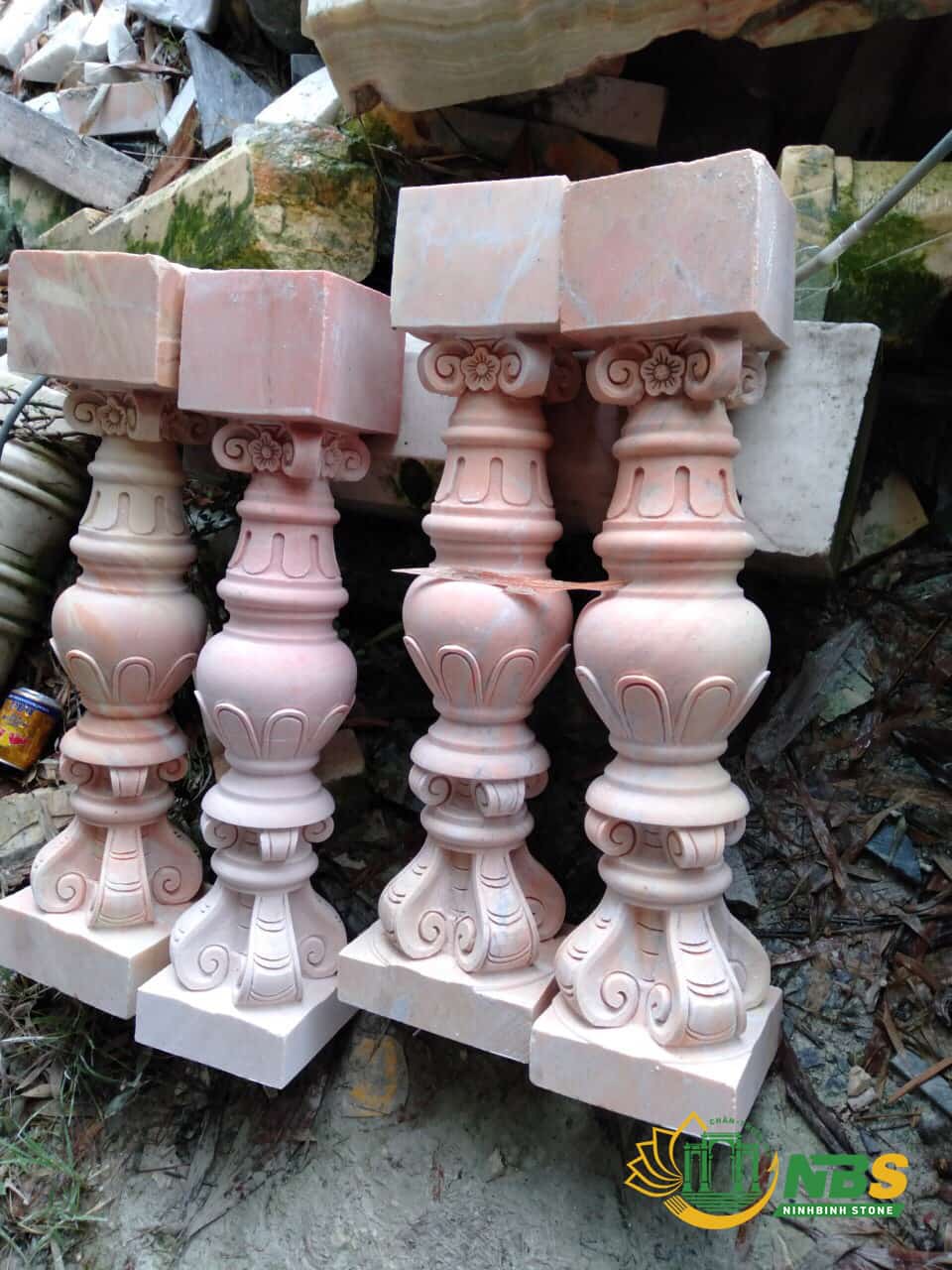 Làm bảng hiệu bằng đá tự nhiên chất lượng cao - Ninh Bình Stone 55 Con tiện đá đẹp được chạm khắc tinh xảo