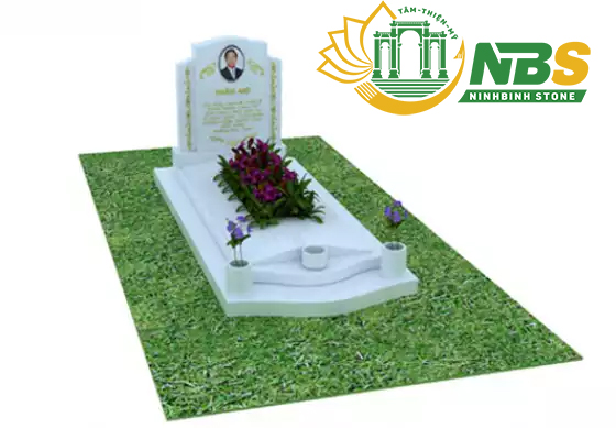 Hướng dẫn cách làm hòn non bộ chi tiết, đơn giản nhất 64 12. Mẫu mộ đá thiết kế với hai khói đá trắng Marble tự nhiên xuất khẩu của Ninh Bình Stone