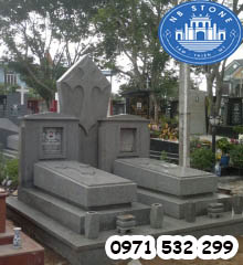 Mộ đá granite NBS-MĐG238 4 Mộ đá granite tự nhiên NBStone