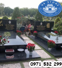Mộ đá granite NBS-MĐG232 4 mộ đá granite nguyên khối tại NBStone