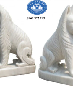 Tượng chó đá NBS-TCĐ 202 - Tượng chó bằng đá tự nhiên đẹp