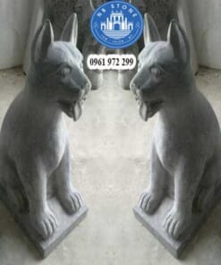 Tượng chó đá NBS-TCĐ 203 - Tượng chó đá phong thuỷ giá rẻ