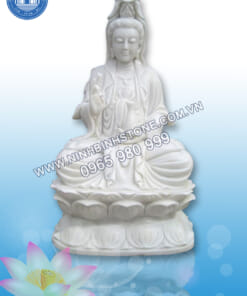 Tượng quan âm ngồi đài sen NBS-TQA210