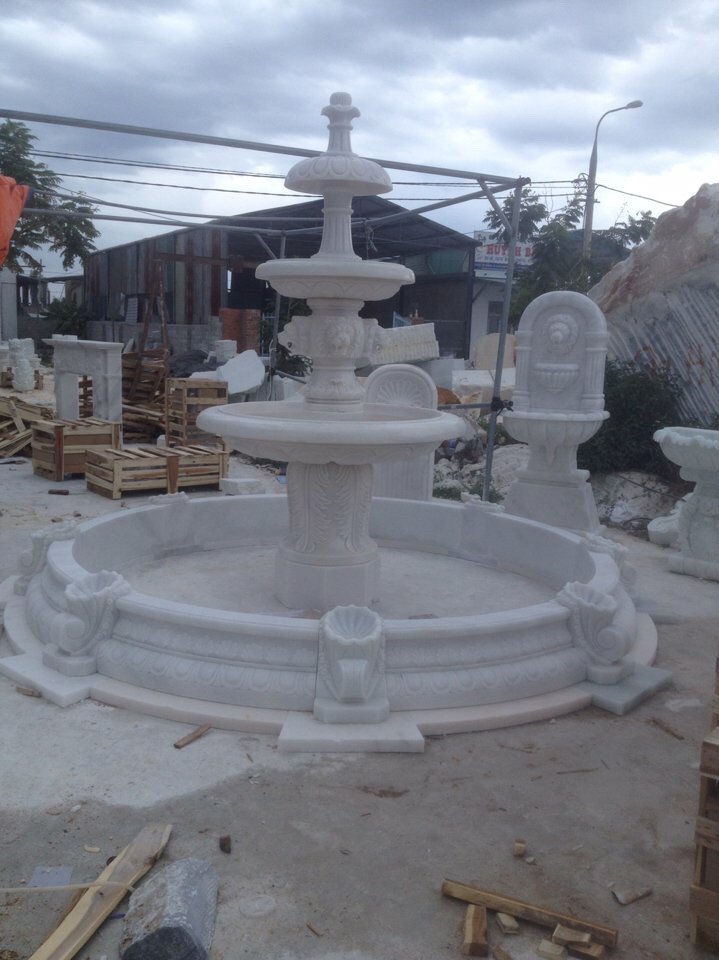 Đài phun nước đá trắng nguyên khối NBS-DPN210 4 Đài phun nước đá trắng nguyên khối NBPN-10