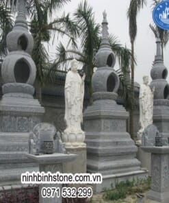 Mẫu mộ đá hình tháp đẹp NBS-MT208