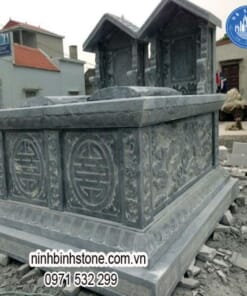 Mộ đá đôi chạm chữ Thọ NBS-MĐĐ231