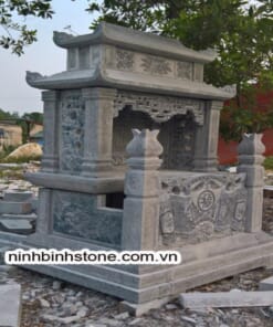 Mộ đá đôi đơn giản đẹp NBS-MĐĐ238