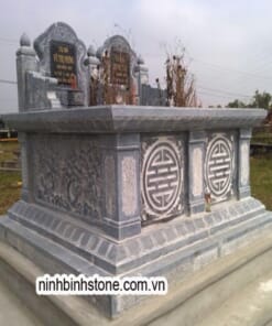Mộ đá đôi khắc chữ thọ NBS-MĐĐ239