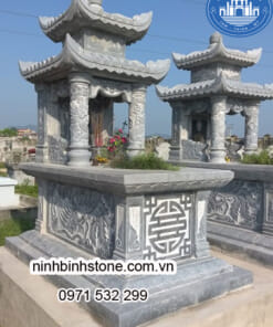 Mộ đá hai mái - Mộ đá nguyên khối NBS-MCM235