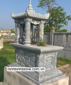 Mộ đá một mái - Mộ đá đẹp nguyên khối NBS-MCM227