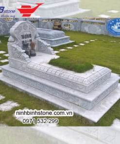 Mộ đá tam sơn dáng đẹp NBS-MĐTS210