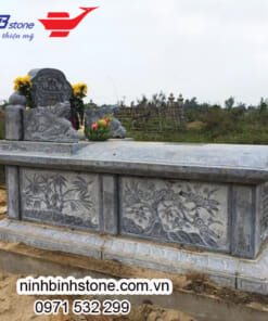 Mộ đá tam sơn đơn giản đẹp NBS-MĐTS214
