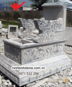 Mộ đá tam sơn khắc hoa NBS-MĐTS221