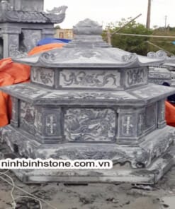 Mộ lục lăng đá xanh nguyên khối NBS-MLL208