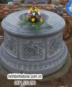 Mộ tròn đá tự nhiên nguyên khối NBS-MĐT214