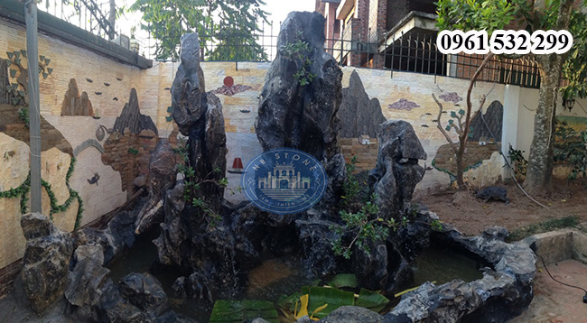 Kích thước cây hương ngoài trời thờ thần linh | Bàn thờ ngoài trời 13 ninh binh stone dia chi uy tin che tac hon non bo bang da 2