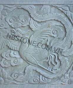 Phù điêu đá chim phượng hoàng  NBS-PDD236