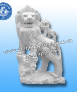 Tượng sư tử đá phong thủy - Sư tử đá đẹp giá rẻ NBS-STĐ 205