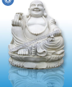 Tựợng phật Di lạc bằng đá trắng đẹp NBS-PDL224