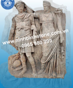 Phù điêu đá NBS-PDD 253 - Tranh điêu khắc đá tượng người