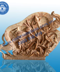 Phù điêu đá NBS-PDD 240 –Tranh điêu khắc Đá hoa sen