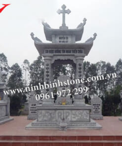 Lăng mộ đá nguyên khối đẹp NBS-LMD274