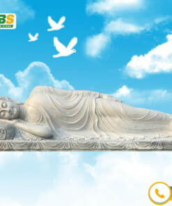 Tượng phật a di đà nằm trên ghế