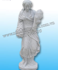 Tượng cô gái ôm bó củi NBS-TCG227