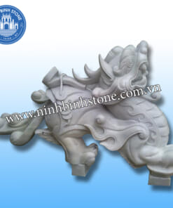 Tỳ hưu đá đẹp nguyên khối - Tỳ hưu đá trắng tự nhiên NBS-TH203