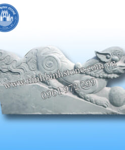 Tỳ hưu đá trắng nguyên khối NBS-TH206