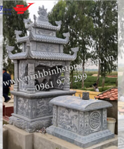 Lăng thờ đá mái đao 3 tầng NBS-LTD228